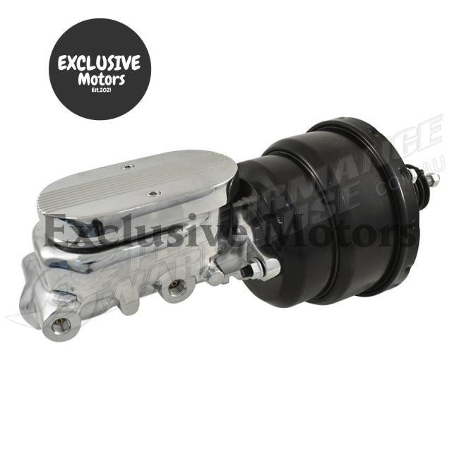 1" Bore Finned Master Cylinder & 7" Dual Brake Booster for Universal (All Years)