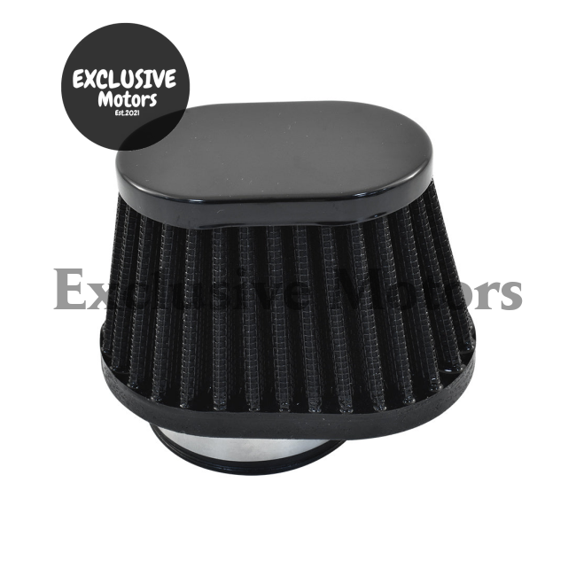 80mm Air Filter, 52mm Neck for VW Solex 30/31/34PICT (1967-1979) - Black