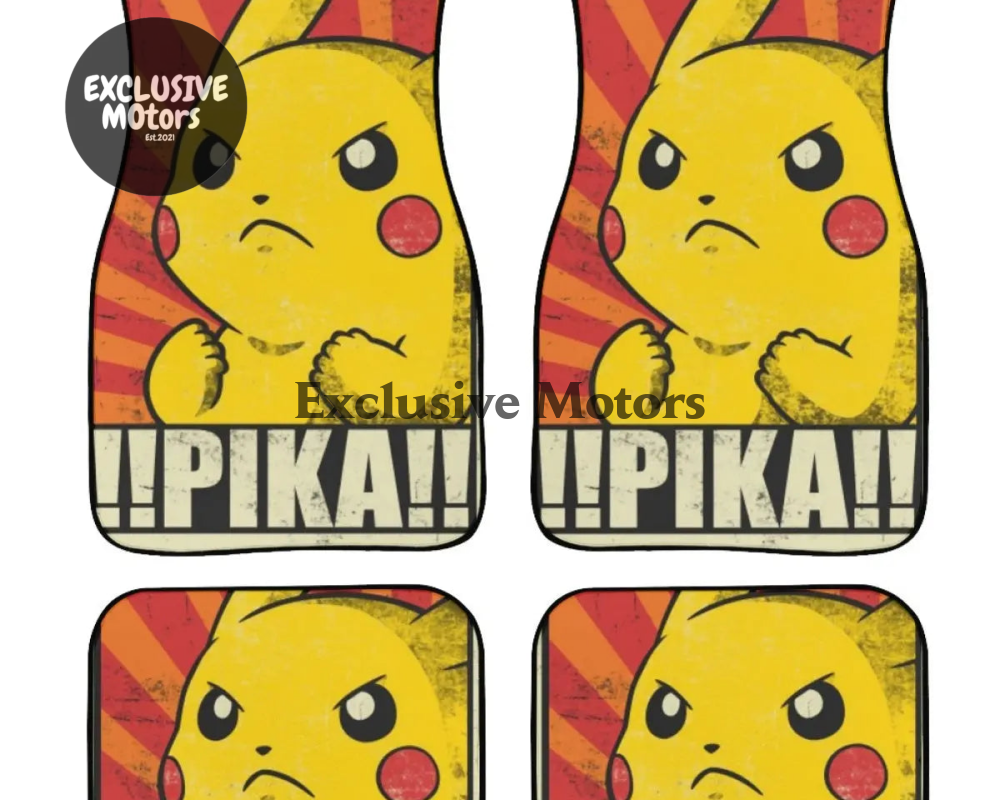 Custom Anime PIKA Floor Mats
