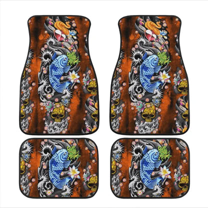 Custom Blue Koi Floor Mats