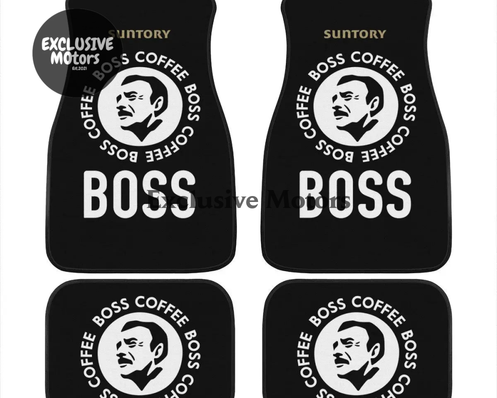 Custom Boss Coffee Black Floor Mats