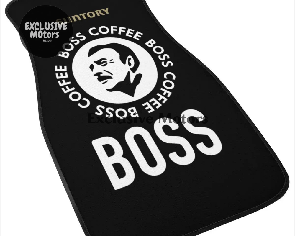 Custom Boss Coffee Black Floor Mats