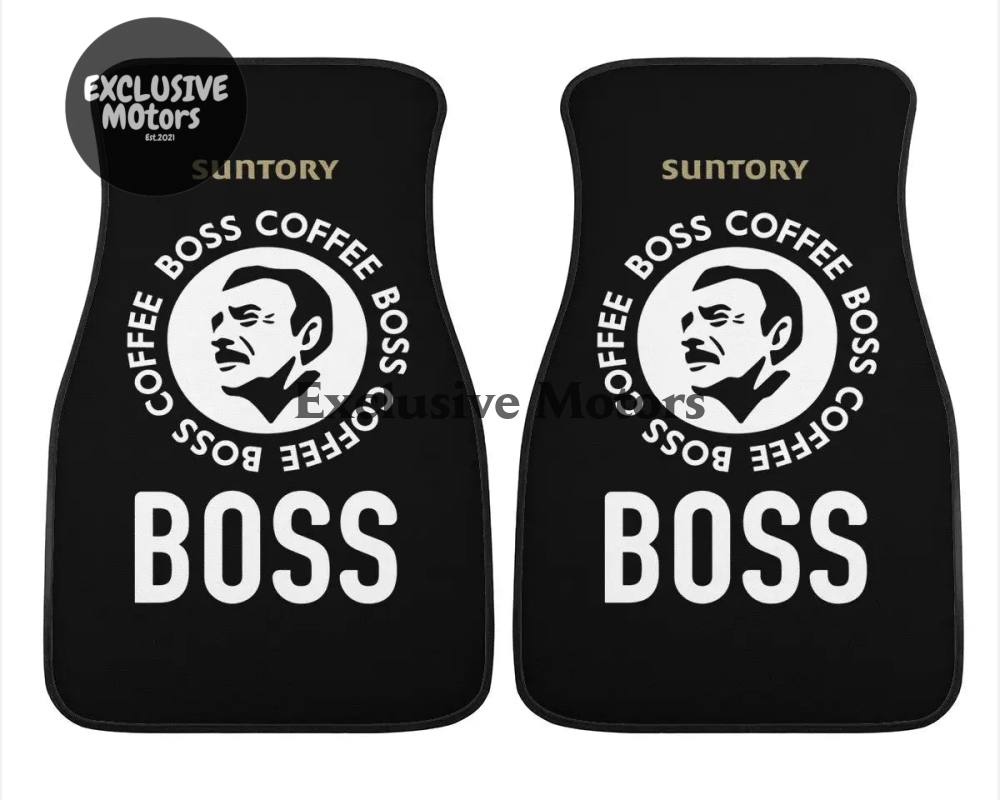 Custom Boss Coffee Black Floor Mats