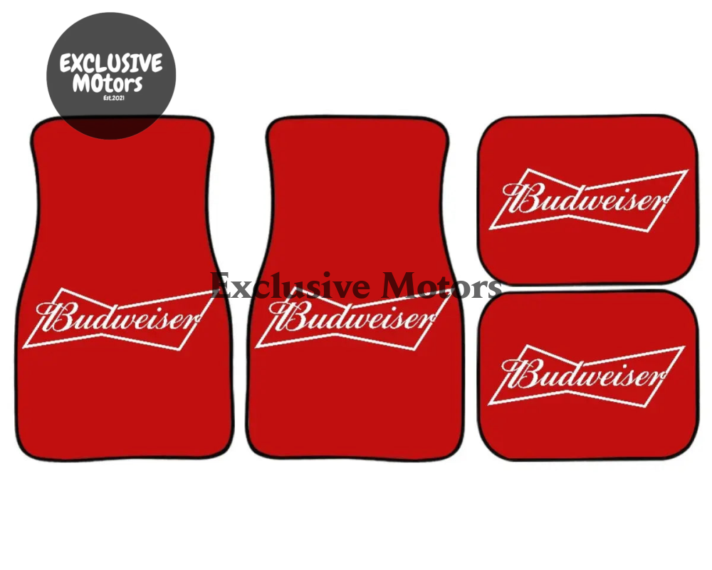 Custom Budweiser Floor Mats
