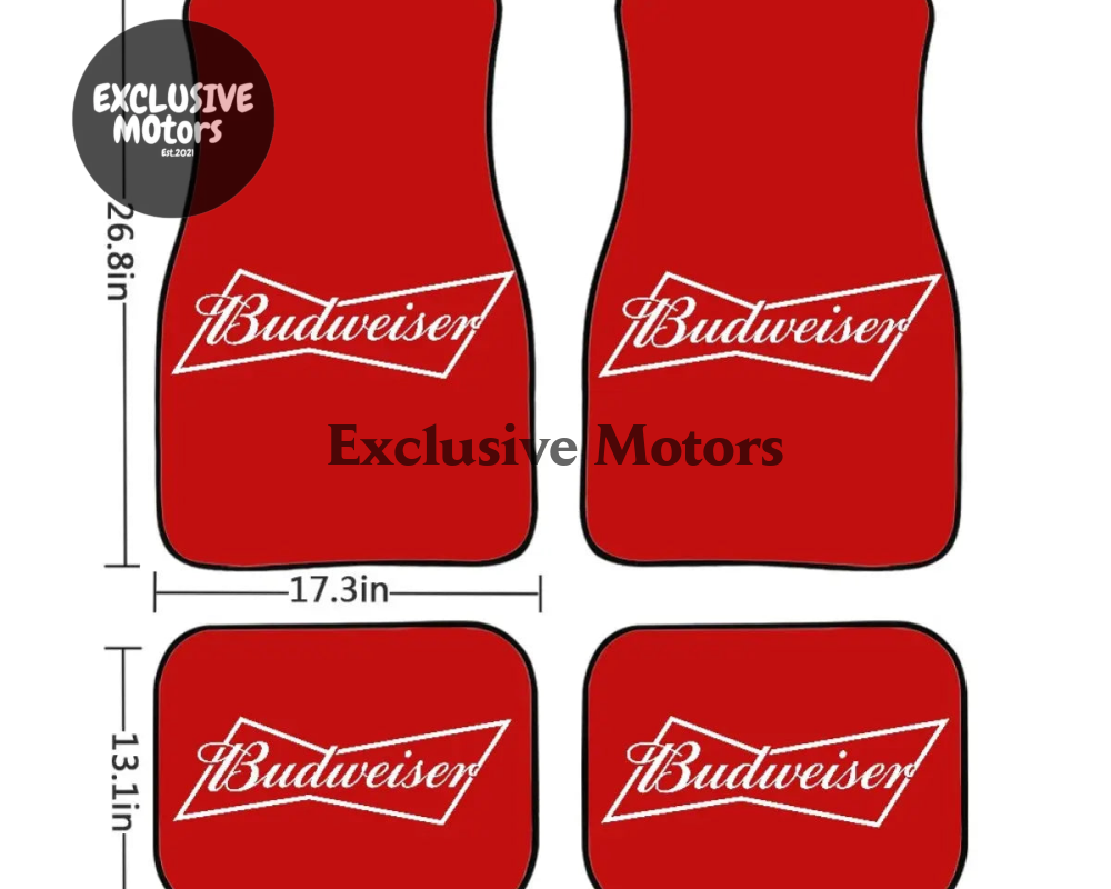 Custom Budweiser Floor Mats