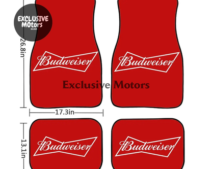 Custom Budweiser Floor Mats