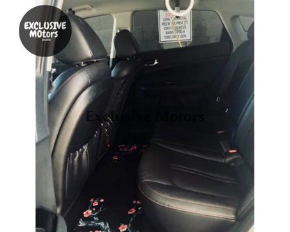 Custom Cherry Blossom Floor Mats Black