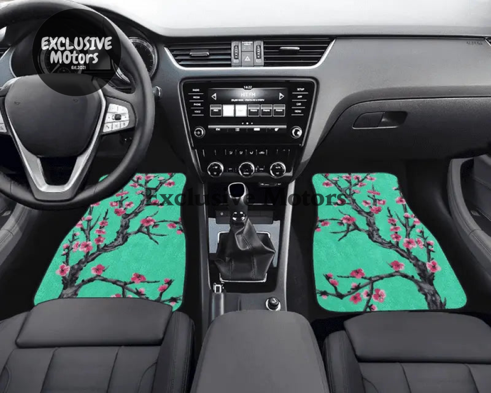 Custom Cherry Blossom Floor Mats