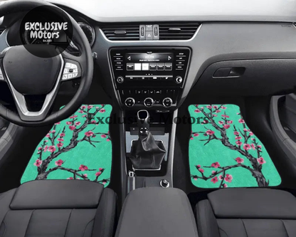 Custom Cherry Blossom Floor Mats