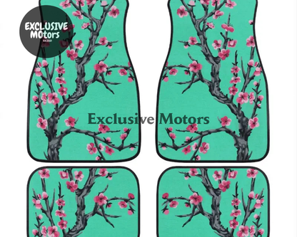 Custom Cherry Blossom Floor Mats