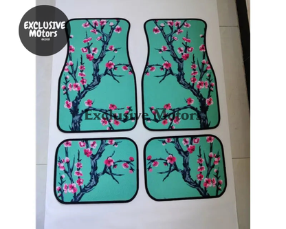 Custom Cherry Blossom Floor Mats