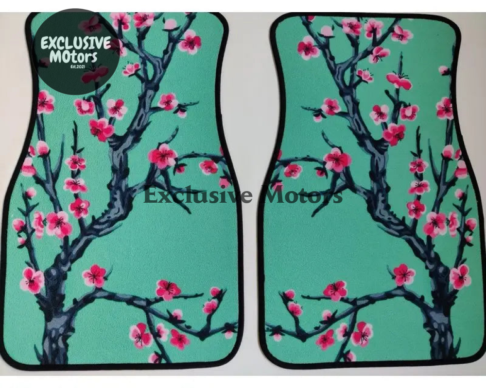 Custom Cherry Blossom Floor Mats