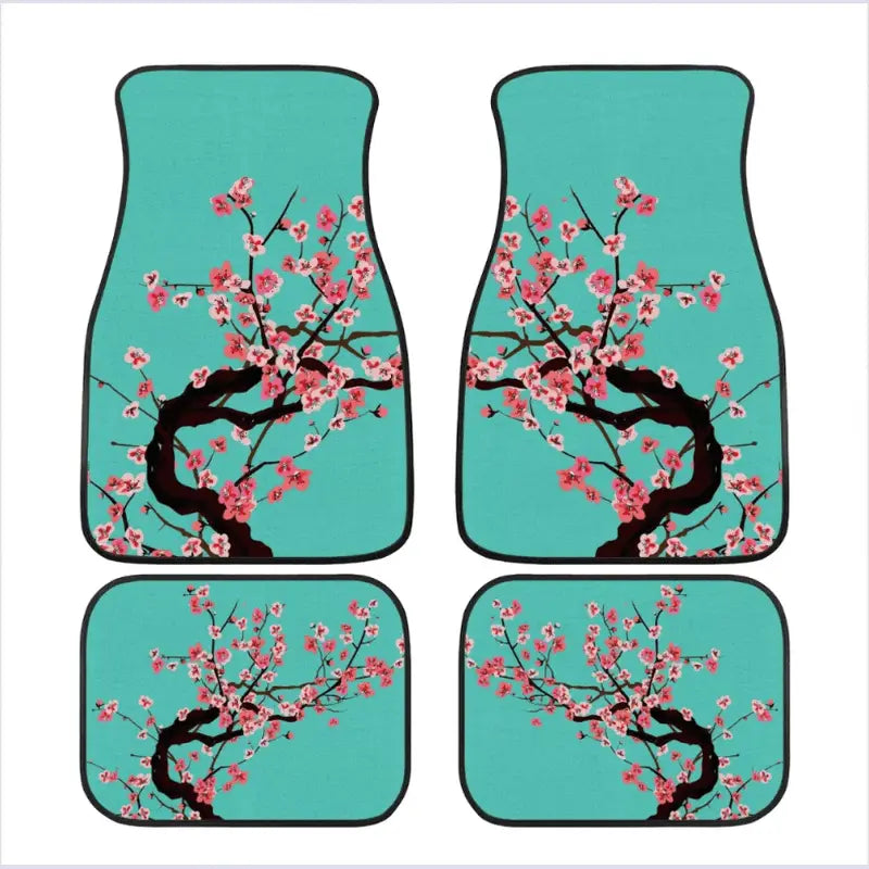 Custom Cherry Blossom Floor Mats