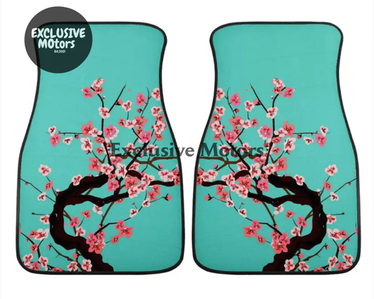 Custom Cherry Blossom Floor Mats