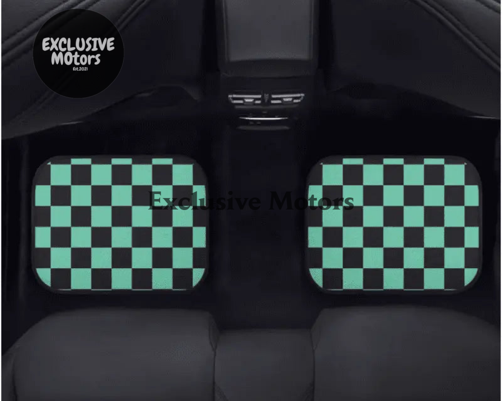 Custom Demon Slayer Tanjiro Haori Checker  Floor Mats