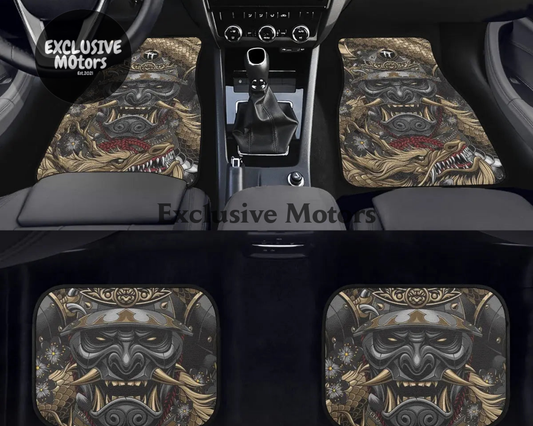 Custom Golden Dragon Floor Mats