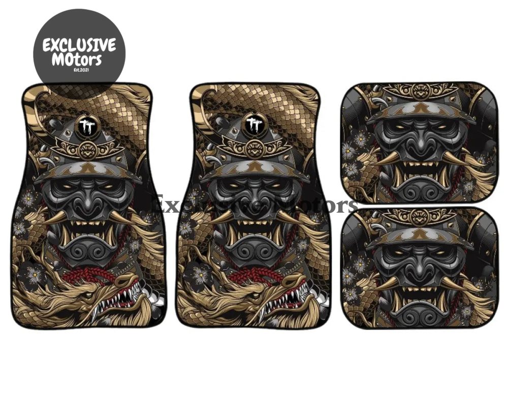 Custom Golden Dragon Floor Mats