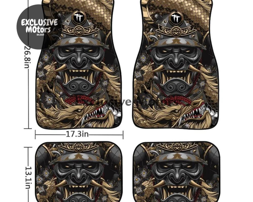 Custom Golden Dragon Floor Mats