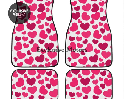 Custom Hearts Floor Mats