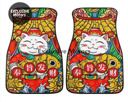 Custom Hello Cat Floor Mats