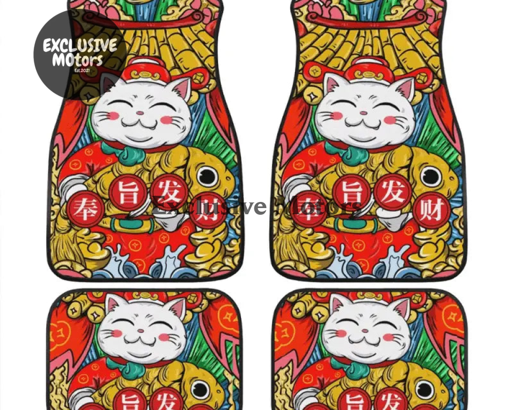 Custom Hello Cat Floor Mats