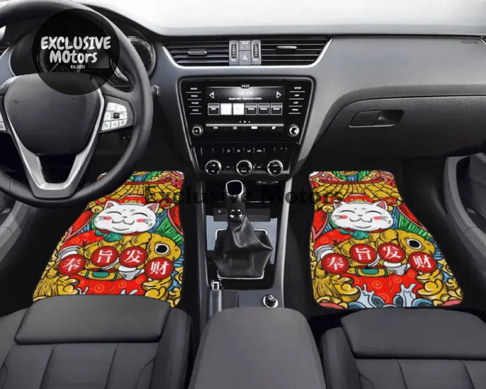 Custom Hello Cat Floor Mats