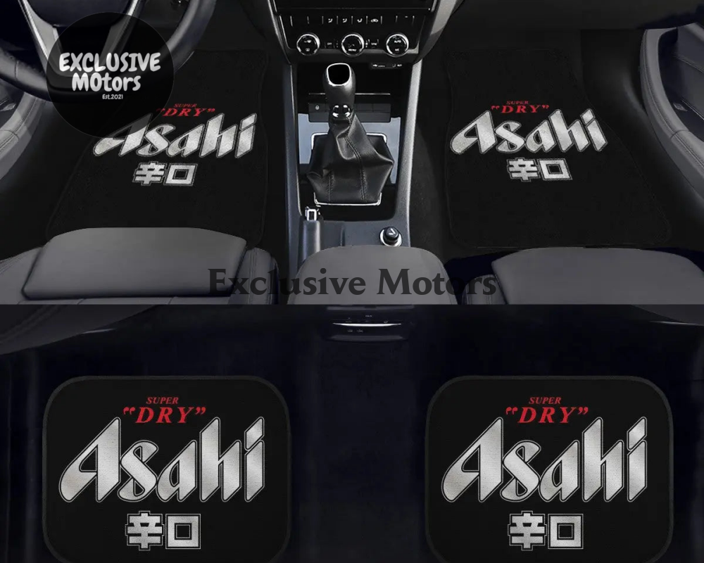 Custom Japanese Black Asahi Floor Mats