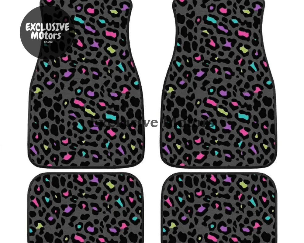 Custom Leopard Bean Floor Mats