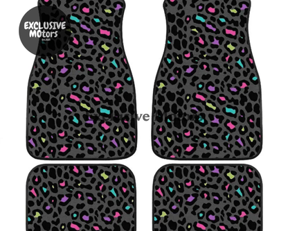 Custom Leopard Bean Floor Mats