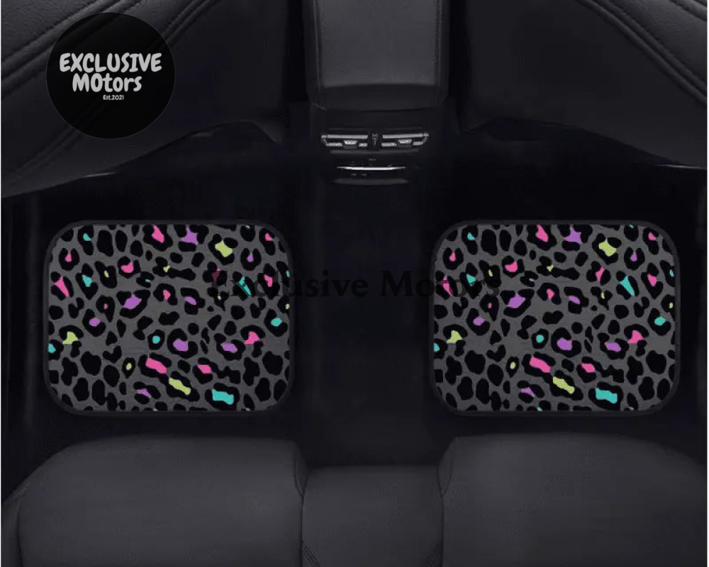 Custom Leopard Bean Floor Mats