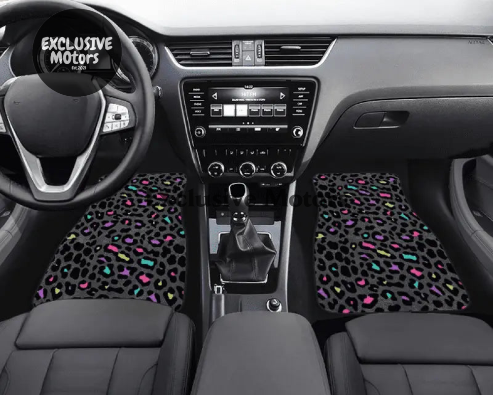 Custom Leopard Bean Floor Mats