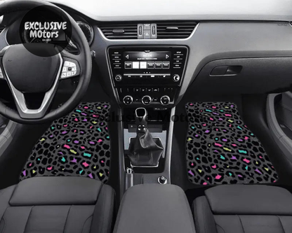 Custom Leopard Bean Floor Mats