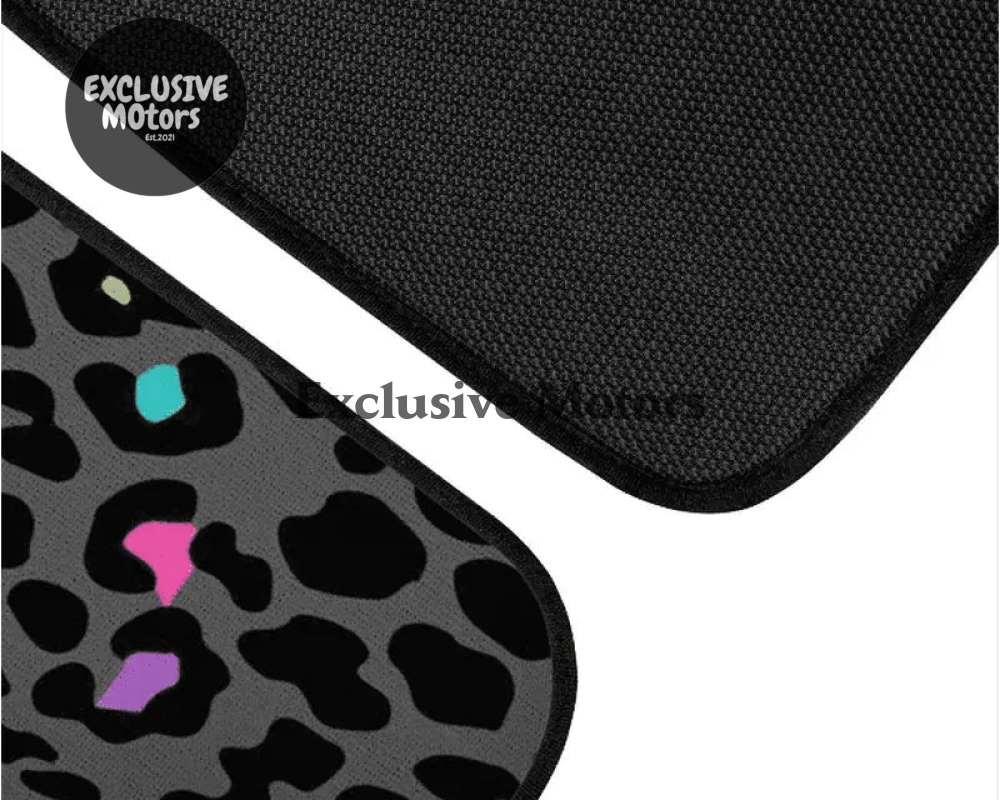 Custom Leopard Bean Floor Mats