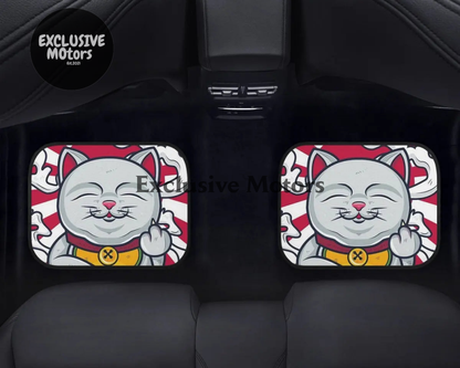 Custom Lucky JDM FU Cat Floor Mats