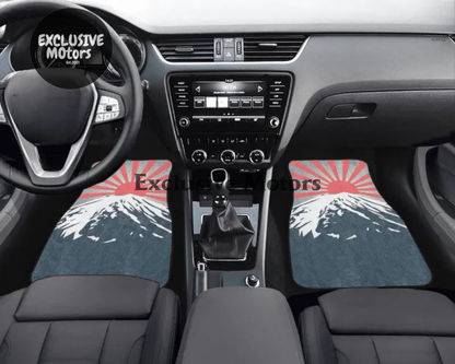 Custom Mount Fuji + Japanese Sunrise  Floor Mats