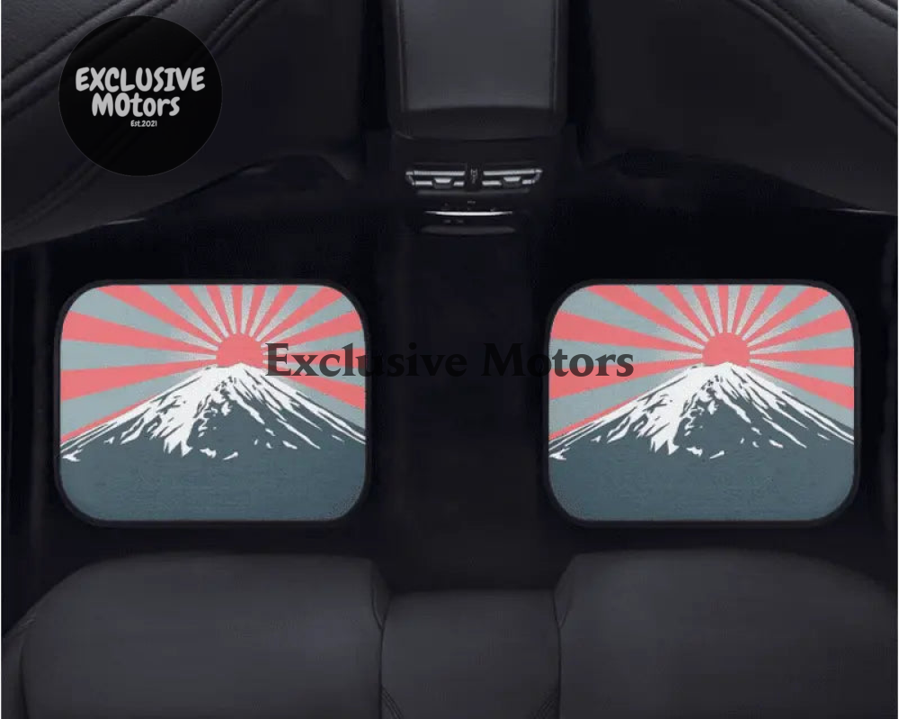 Custom Mount Fuji + Japanese Sunrise  Floor Mats