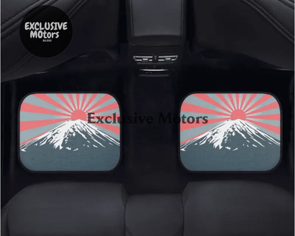 Custom Mount Fuji + Japanese Sunrise  Floor Mats