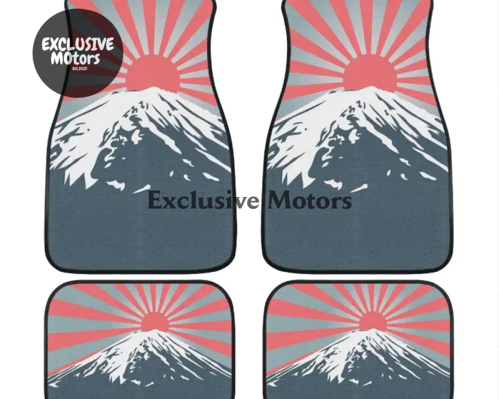 Custom Mount Fuji + Japanese Sunrise  Floor Mats