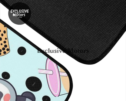 Custom Panda Boba Floor Mats