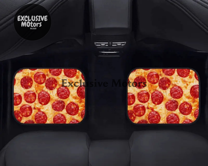 Custom Pepperoni Pizza Floor Mats