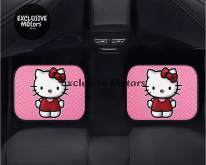 Custom Pink Kitty Cat Floor Mats