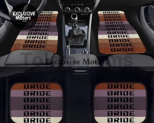 Custom Universal Bride style Floor Mats Brown