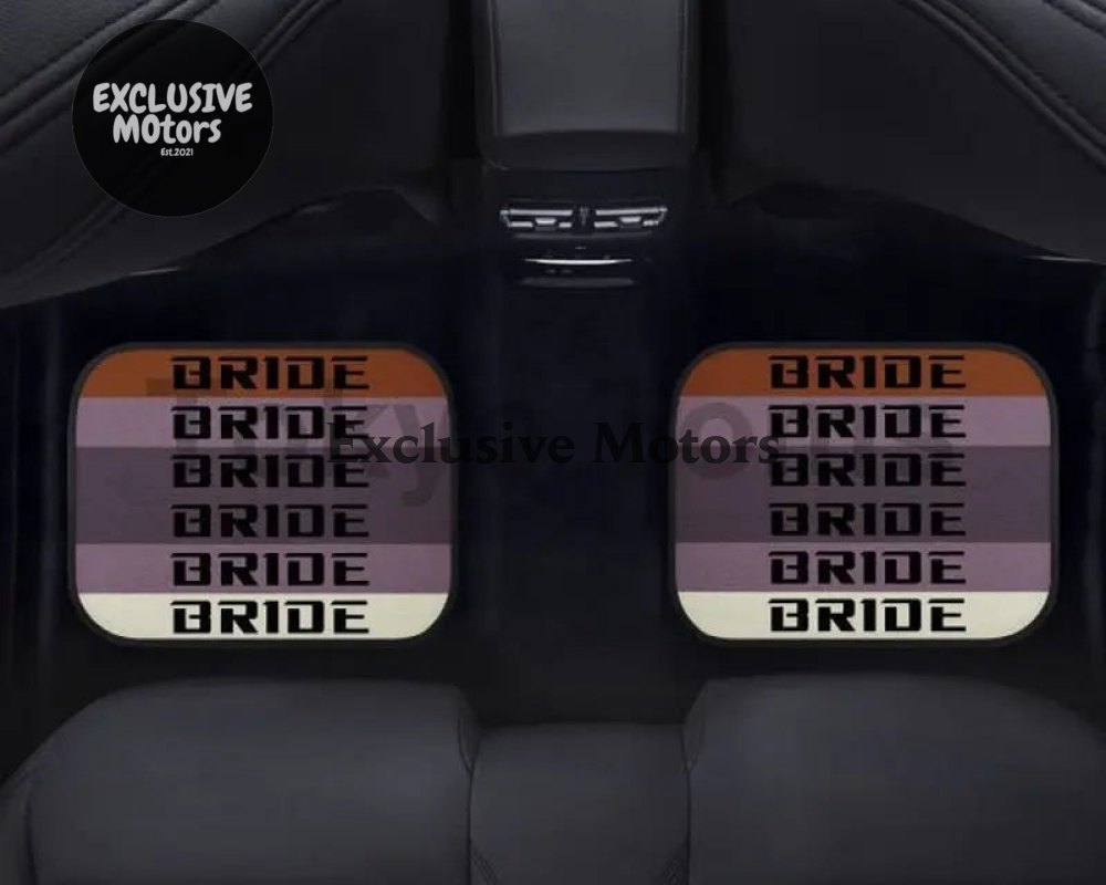 Custom Universal Bride style Floor Mats Brown