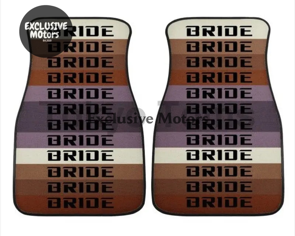 Custom Universal Bride style Floor Mats Brown