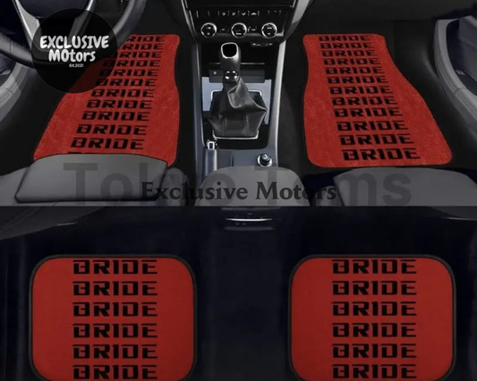 Custom Universal Bride style Floor Mats Red