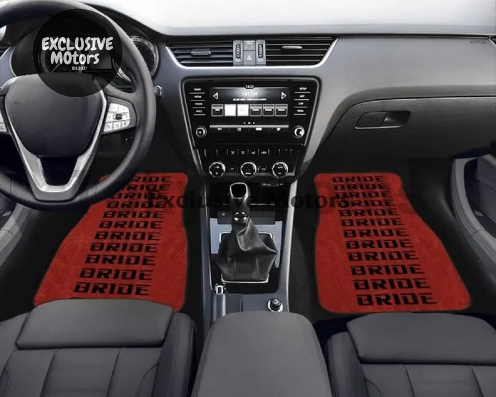 Custom Universal Bride style Floor Mats Red
