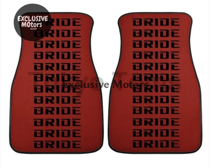Custom Universal Bride style Floor Mats Red