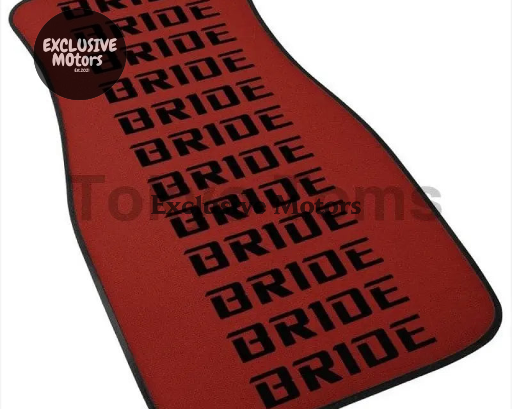 Custom Universal Bride style Floor Mats Red
