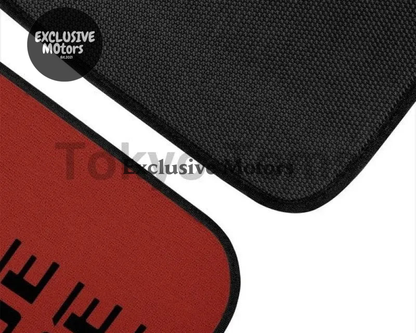 Custom Universal Bride style Floor Mats Red