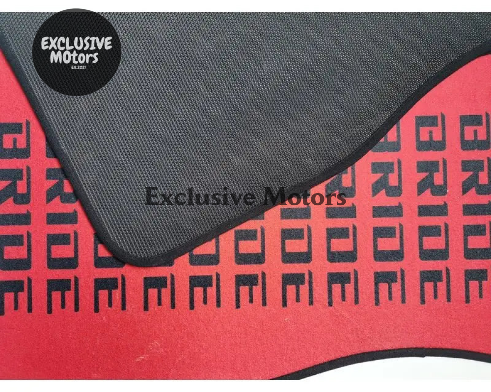 Custom Universal Bride style Floor Mats Red